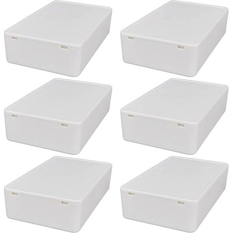 Junction Boxes, Waterproof Project Box, Plastic Cable Connection Box for Electronic DIY - 100 x 60 x 25 mm/White (1/5)