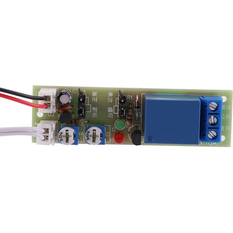 Module relais marche/arrêt à temporisation infinie réglable (DC12V, 0-15 min) (1/2)