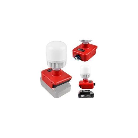 Lampe de Travail LED Einhell 18V, Lampe Rechargeable 12W avec Ampoule E27, Éclairage Extérieur et Chantier (1/5)