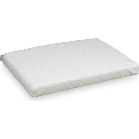 Alfombra de espuma para parque infantil, color blanco bouclé.