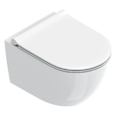 Wc Sfera Sospeso 50x35 cm Scarico Silentech 2.0 Up-Fix Bianco