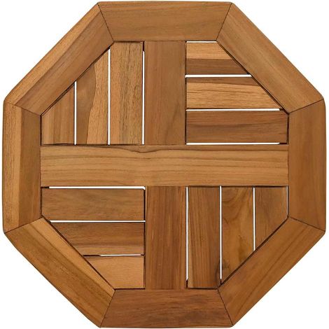 vidaXL Piano per Tavolo 40x40x2,5 cm Ottagonale Legno Massello Teak