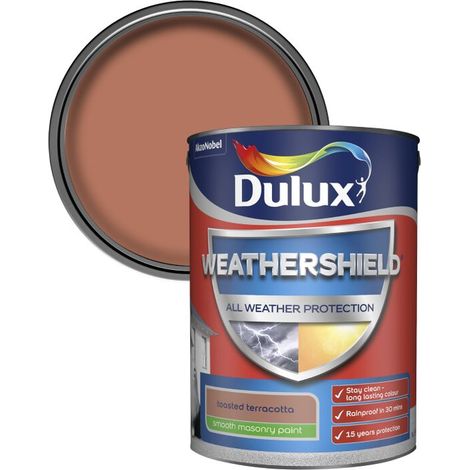 Dulux All Weather Protection Smooth Masonry - 5L - Toasted Terracotta