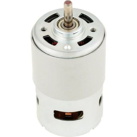Moteur 775 - 12 V CC - 12000 Tr/Min - Réducteur Métallique - Arbre Cylindrique 16 Mm - 60 W - Pour Stores Électriques Et Jouets (1/5)