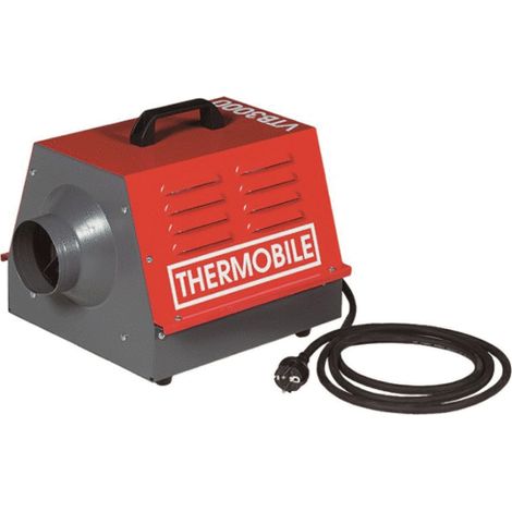 Chauffage de chantier électrique 3 kW – Débit d'air chaud 225 m3/h – Thermostat réglable – Carrosserie robuste pour locaux fermés – Thermobile (1/2)