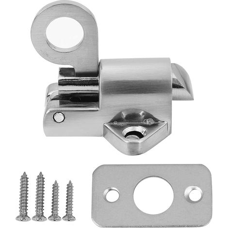 Spring-loaded sliding lock for window and self-closing doors (1/5)