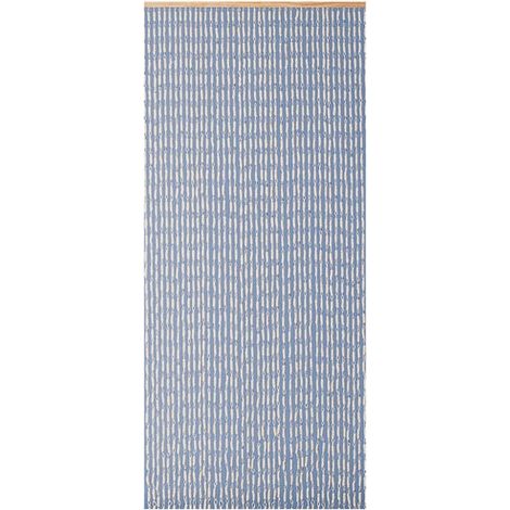 Cortina de puerta media torsada con palma - 90x200 cm - Morel