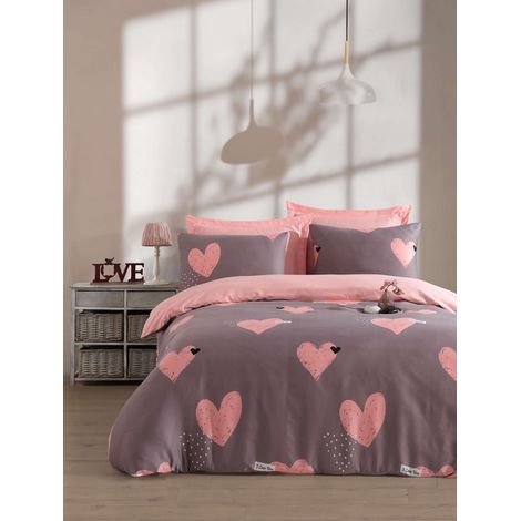 Copripiumino, copripiumino, biancheria da letto Set Rosa