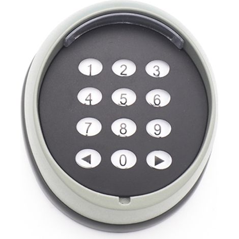 Metal Keypad for Gate Opener, 433MHz Rolling Code Keypad, High Quality Garage Door Access Control Keypad, Black