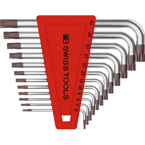 PB Swiss Tools Winkelschraubendreher- Satz im Kunststoffhalter 12-teilig T6-T45 (1/3)