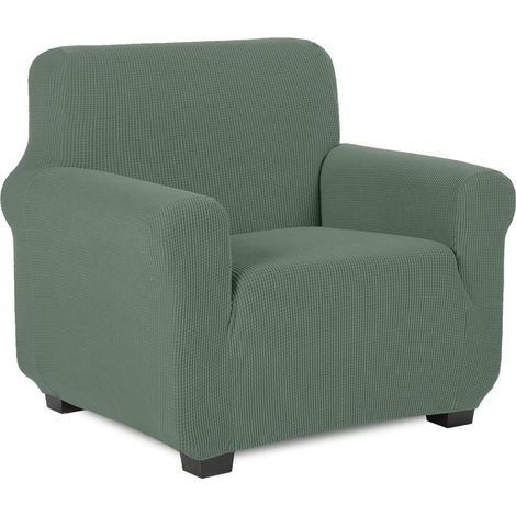 Housse de canapé exible intégrale – Imperméable – Vert foncé – Pour canapé 1 place (1/5)