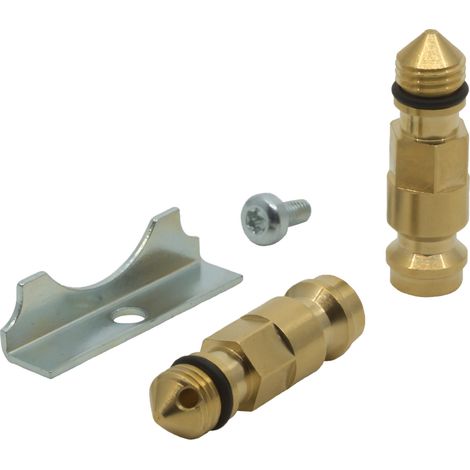 Danfoss Messnippel 2 Stück und Fixierbeschlag für ASV-M (1/2)