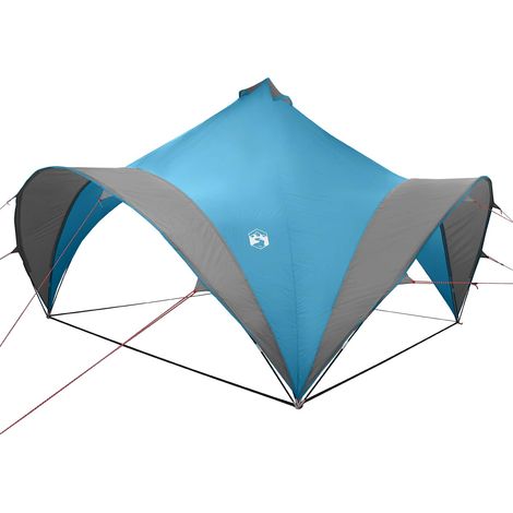 Carpa de Fiesta Azul 400 x 400 x 320 cm Poliéster y Acero