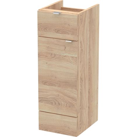 Hudson Reed Fusion Base Unit with 1 Drawer 300mm Wide - Bleached Oak (1/2)