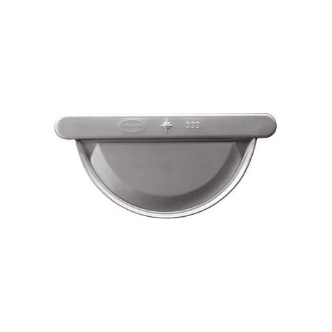 GRÖMO ALU Rinnenboden universal ALUMINIUM halbrund 333, 84373 (1/2)