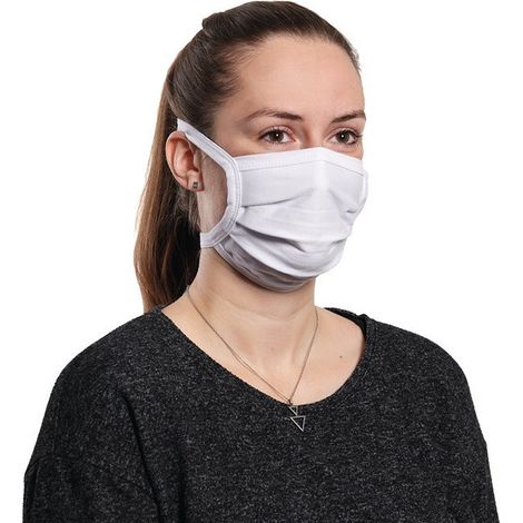 Asciugamano viso bianco lavabile/bollibile 90-95°C senza mascherina protettiva