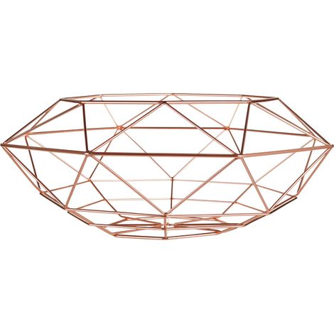 Premier Housewares Vertex Copper Finish Wide Fruit Basket (1/3)