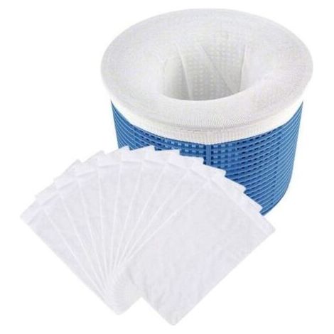 Autres accessoires pour piscine : 30 chaussettes de skimmer de haute qualité, préfiltre jetable universel pour paniers de piscine et de spa (1/5)
