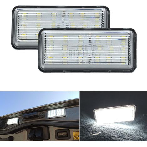 LED License Plate Lights 3528 SMD 2 Pcs Error Free License Plate Lights Compatible with Land Cruiser J100 J200 Prado120 Reiz 4D Mark X for LX470 LX570 (1/5)