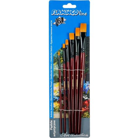 Set di 6 pennelli Flamingo Art.
