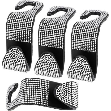 CSPARCV 4er-Set Autositzhaken, Autoaufbewahrungshaken, Universal-Aufbewahrungshaken zum Aufhängen von Kleidung, Handtaschen und Einkaufstaschen (1/5)
