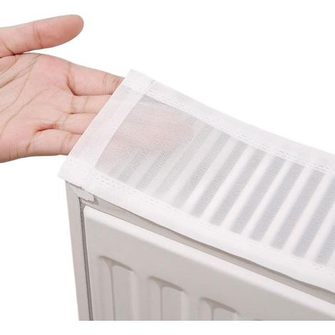 Couvercle Anti-poussière de radiateur en Tissu Respirant, Couverture de radiateur en Polyester pour éviter la surchauffe, chauffante pour Armoire, 100 cm (1/5)