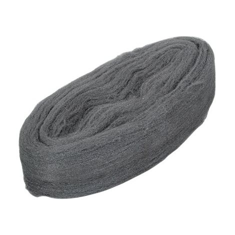 wolfcraft Lana di acciaio finezza 00, molto fine I 6096000 I Per pulire fondi lisci e superfici sporche (1/4)