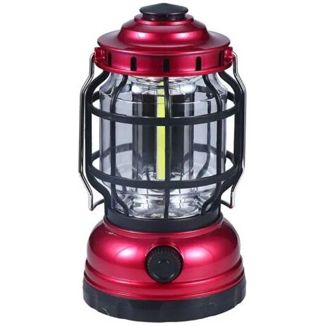 royaluxe-Lampe Camping Camping Lumière Solaire Alimenté Camping Lanterne Rétro Lampe Rechargeable Tente Lumière pour Cour Patio Terrasse Pelouse (1/5)