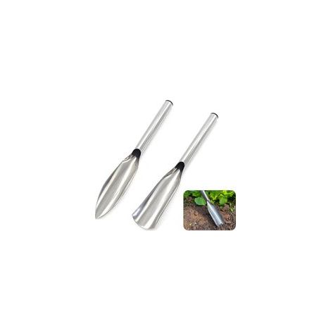 Ensemble d'outils de jardinage pour creuser et rempoter : pelle de jardin en acier inoxydable, tamis à terre et accessoires de transport. (1/5)