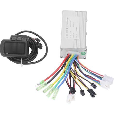 Kit contrôleur moteur brushless pour vélo électrique 36V 48V 22A avec écran LCD affichage vitesse batterie USB (1/5)