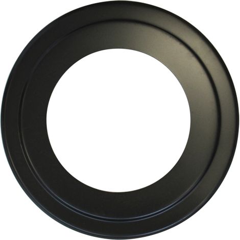 Sivac – Rosace noire décorative Ø 130 mm – Plaque pour conduit de fumée – Installation murale – Finition élégante