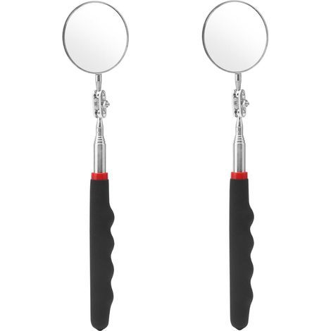 2 Pièces Miroir D'inspection, Poignée Télescopique 72CM, Rotation 360 Degrés, Acier Inoxydable, Pour Mécaniciens (1/5)