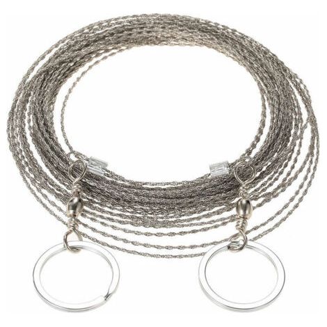 Scie A Fil Exterieure De 10 Metres De Long, Cable De Survie Pour Scie A Fil, Fil De Scie A Chaine (1/4)