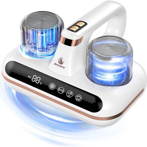 Mattress Vacuum Cleaner - 5-in-1 cordless bed vacuum cleaner, powered by UV-C light and ultrasonic technology, strong 16Kpa suction, low noise, suitable for dust (1/5)