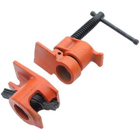 Pair Ensemble de Pinces à Bois en Fer Robuste - Serre-Joint Jeu d'Étau à Vis de Bois pour le Travail du Bois (26.5mm) (1/5)
