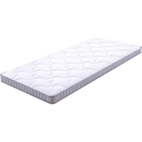 Matelas à ressorts ensachés 7 zones 90x200x10 cm, confort H3, respirant, pour lits pliants sans matelas (1/5)