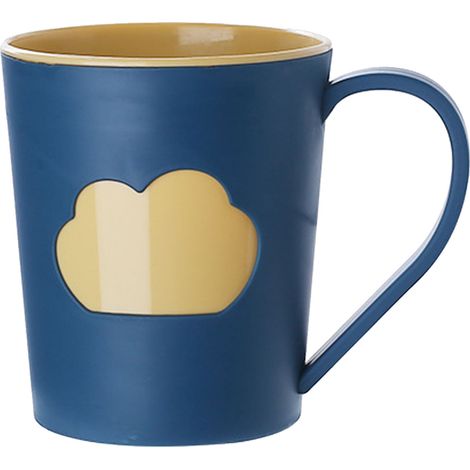Tasse brosse à dents propre tasses pour salle de bain bleu marine bleu en plastique facile réutilisable 301 400 ml (1/5)