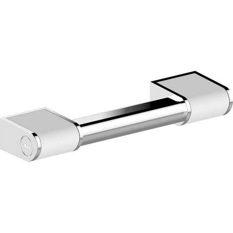 AKW Onyx 2 Straight Grab Rail 300mm Wide - Chrome / White (1/2)