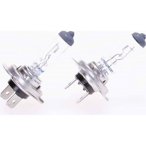 Trade Shop - Coppia Lampadine Alogena Per Auto Attacco H7 55 Watt Resa 100 Watt 5500 K -