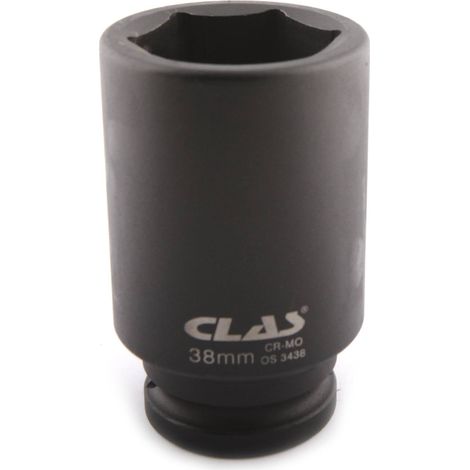 Douille choc 6 pans longue 38mm 3/4" Cr-Mo - OS 3438 - CLAS Equipements