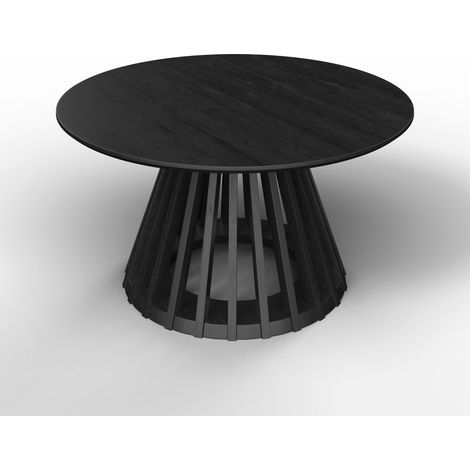 Mömax Couchtisch Ennio Schwarz MDF rund (1/5)