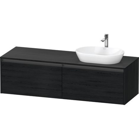 Duravit Ketho.2 bâti-support pour lavabo, découpe de la vasque à (1/2)