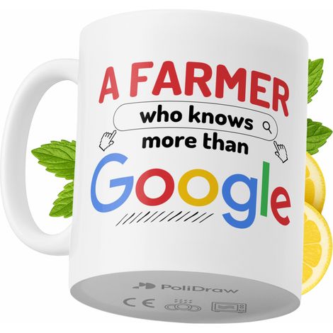 Lustige Kaffeetasse mit witzigem Textdesign für Bauern – ideal für Geburtstage, Namenstage und Feiertage. Hochwertige Tasse für besondere Anlässe, ob zu Hause, im Büro oder bei der Arbeit. Farbe: Weiß