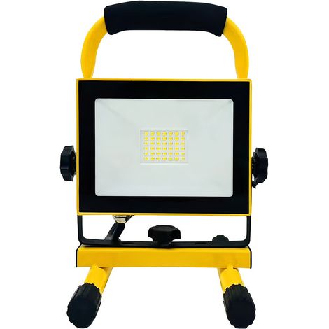 Proiettore portatile Coyote Series 30W 2400lm 6500K LED 22,5x15cm Nero/Giallo IP65