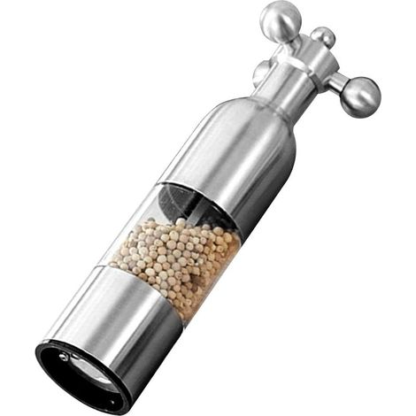 Moulin à Poivre en Acier Inoxydable - Moulins à sel et à Poivre - Moulins manuels avec broyeur en Acrylique et grossièreté réglable, Gadgets de Cuisine Pratiques (1/5)