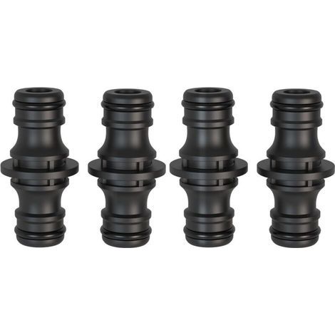 Couplage 1/2" pour tuyau d'arrosage - Lot de 4 pièces de raccordement (1/5)