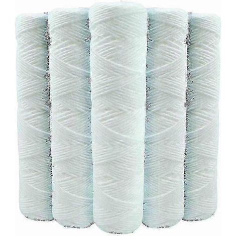 Ensemble de cartouches filtrantes à eau spiralées pour tuyaux de 9 pouces, 3/4 - 20 microns (1/3)