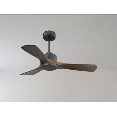 Modulo Latino III - Super destratificateur et ventilateur DC 132 cm noir pales bois blanc idéal 26 à 40 m² (1/5)