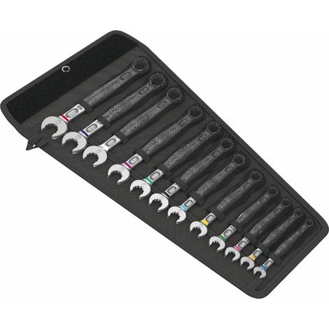 Wera – Jeu de clés mixtes Joker 6003 12 pièces – Mâchoire inclinée 7,5° – Pour espaces restreints – Sacoche robuste incluse