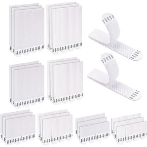 48 Pairs (96 Strips) Picture Hanging Tab, No Drilling, Removable Water Resistant Hanging Strips Fixings (1/5)